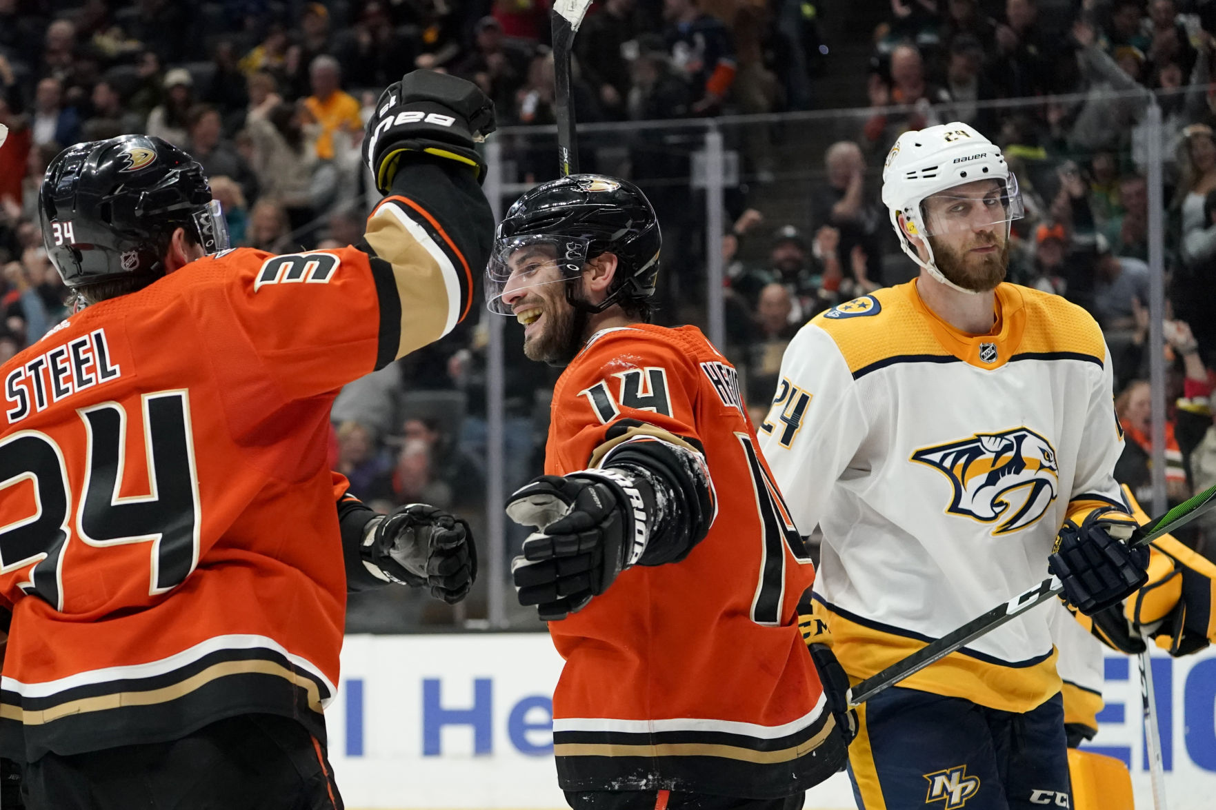 APTOPIX Predators Ducks Hockey